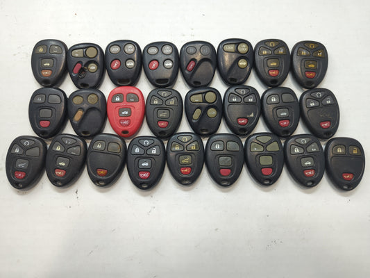 Lot of 25 Chevrolet Keyless Entry Remote Fob MIXED FCC IDS MIXED PART - Oemusedautoparts1.com