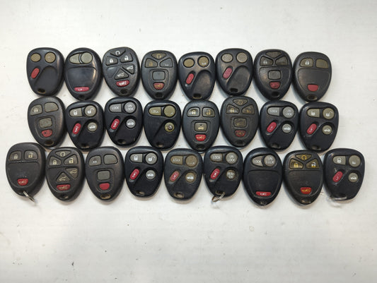 Lot of 25 Chevrolet Keyless Entry Remote Fob MIXED FCC IDS MIXED PART - Oemusedautoparts1.com