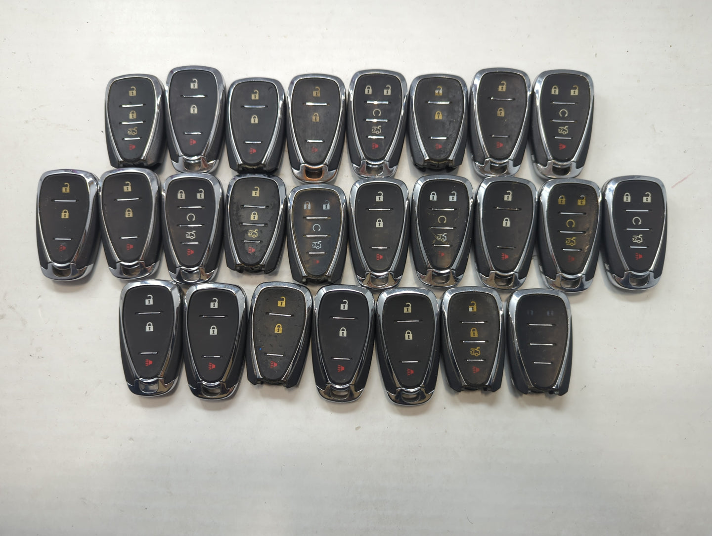 Lot of 25 Chevrolet Keyless Entry Remote Fob MIXED FCC IDS MIXED PART - Oemusedautoparts1.com