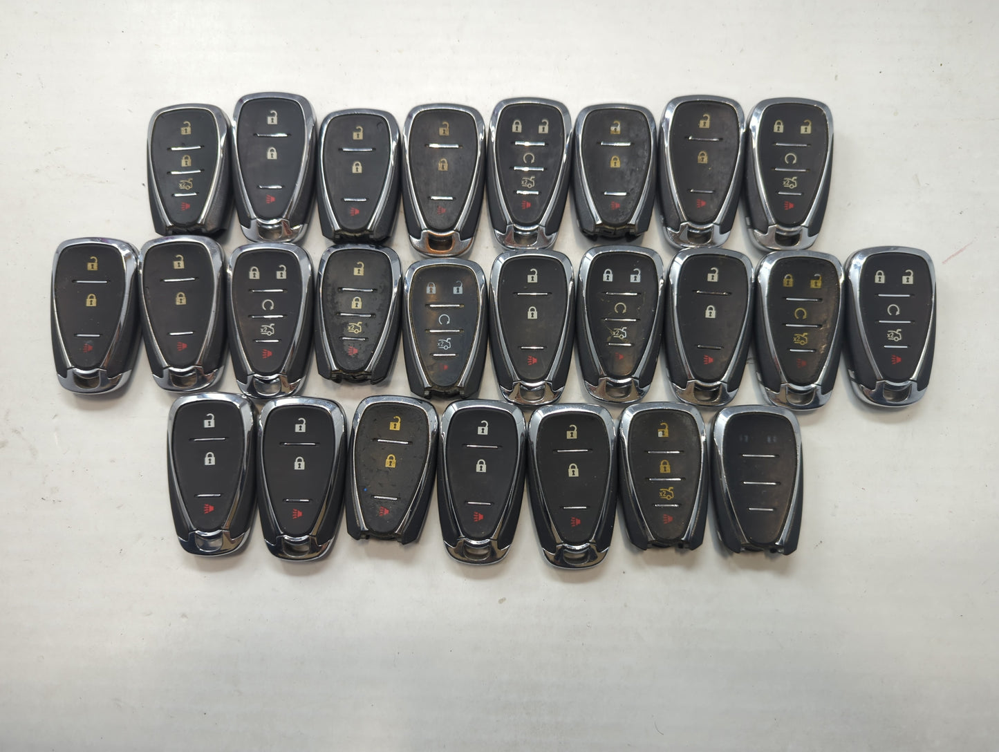 Lot of 25 Chevrolet Keyless Entry Remote Fob MIXED FCC IDS MIXED PART - Oemusedautoparts1.com