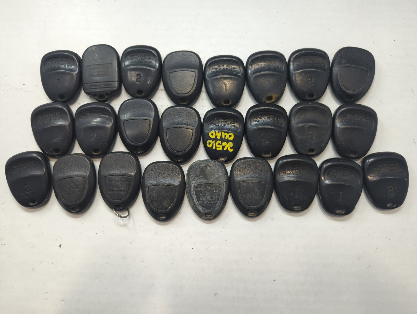 Lot of 25 Chevrolet Keyless Entry Remote Fob MIXED FCC IDS MIXED PART - Oemusedautoparts1.com