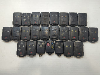 compare product Lot of 25 Chevrolet Keyless Entry Remote Fob MIXED FCC IDS MIXED PART