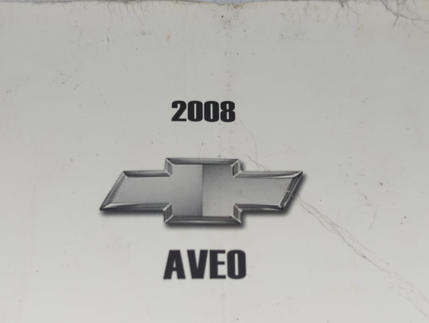 0 Chevrolet Aveo Owners Manual Book Guide OEM Used Auto Parts - Oemusedautoparts1.com