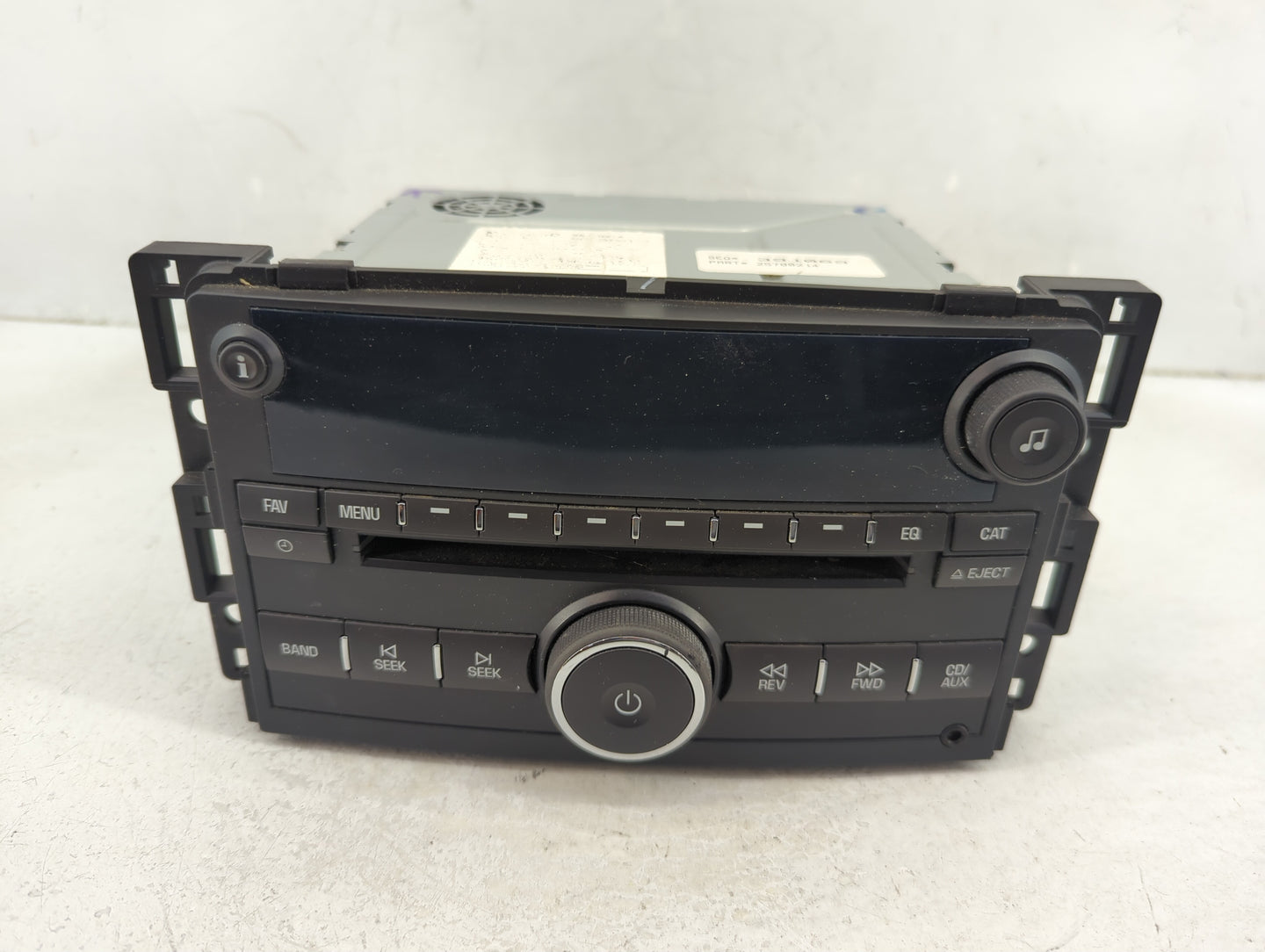 2007-2008 Chevrolet Cobalt Radio AM FM Cd Player Receiver Replacement Fits Fits 2007 2008 OEM Used Auto Parts - Oemusedautop