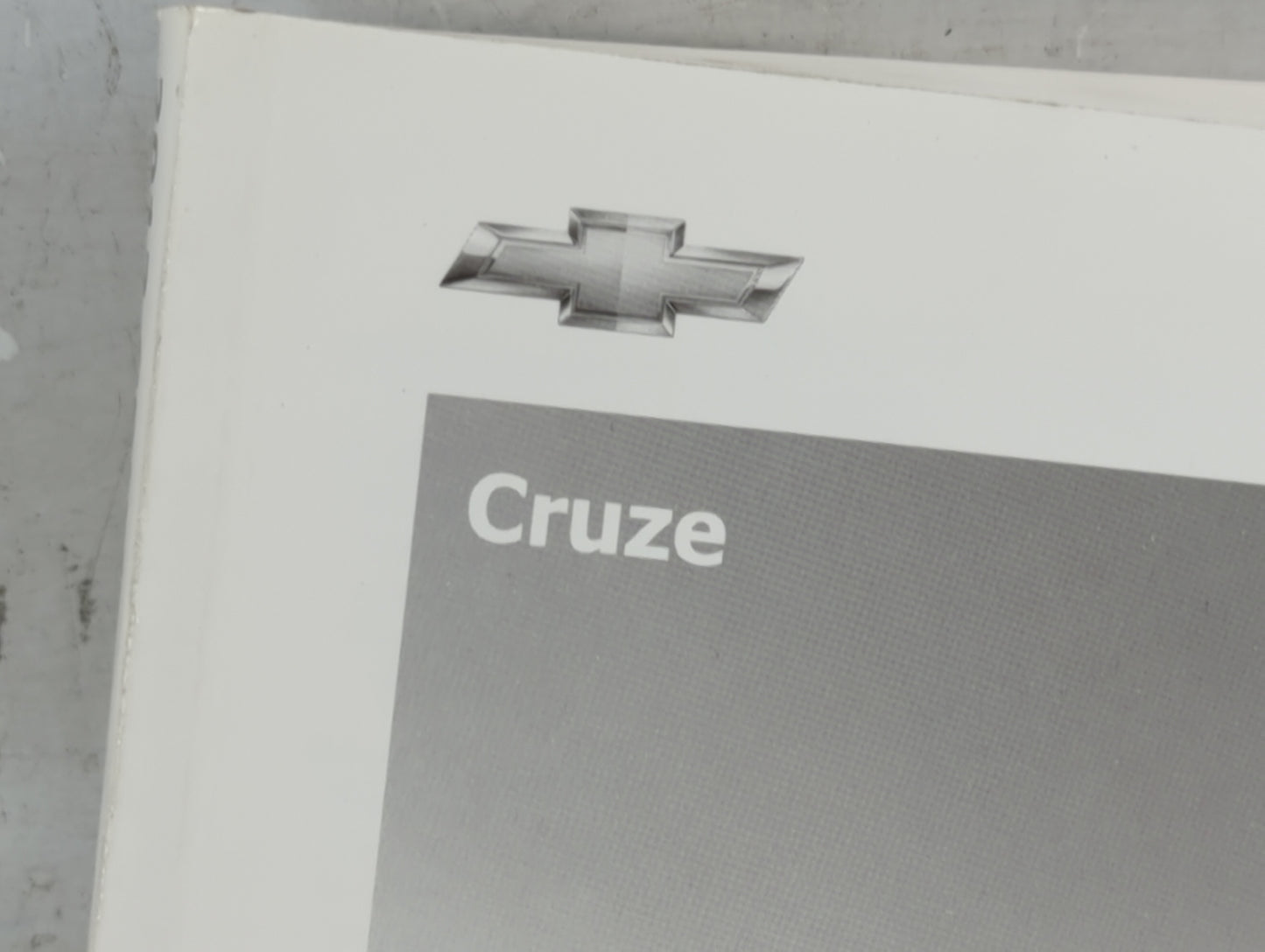 0 Chevrolet Cruze Owners Manual Book Guide OEM Used Auto Parts - Oemusedautoparts1.com