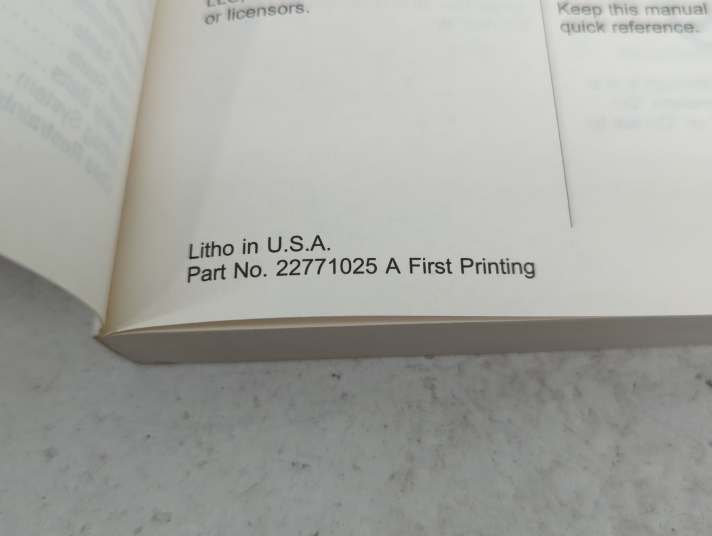 0 Chevrolet Cruze Owners Manual Book Guide OEM Used Auto Parts - Oemusedautoparts1.com