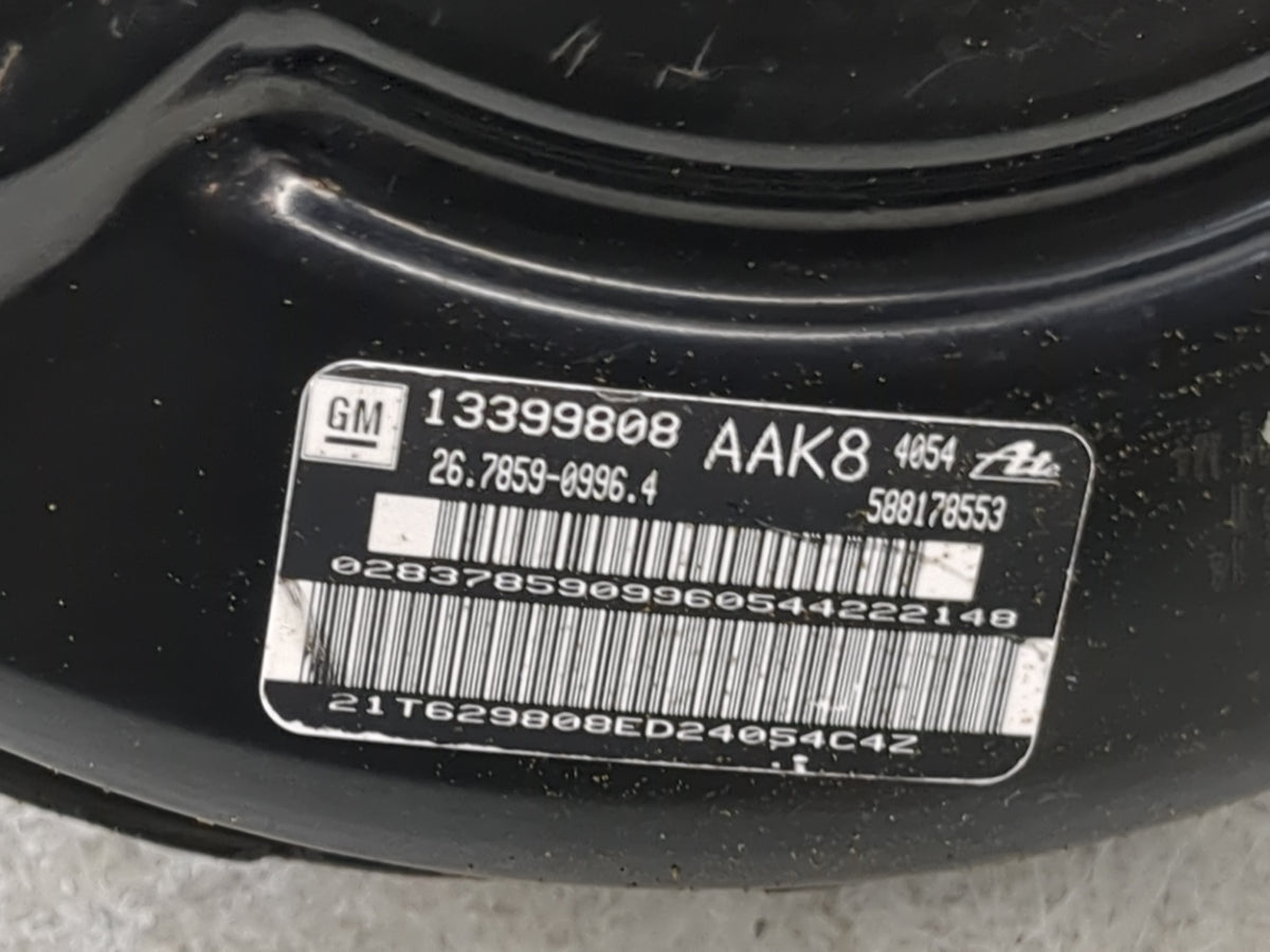 2011-2016 Chevrolet Cruze Power Brake Booster Oem 5030429 - Oemusedautoparts1.com
