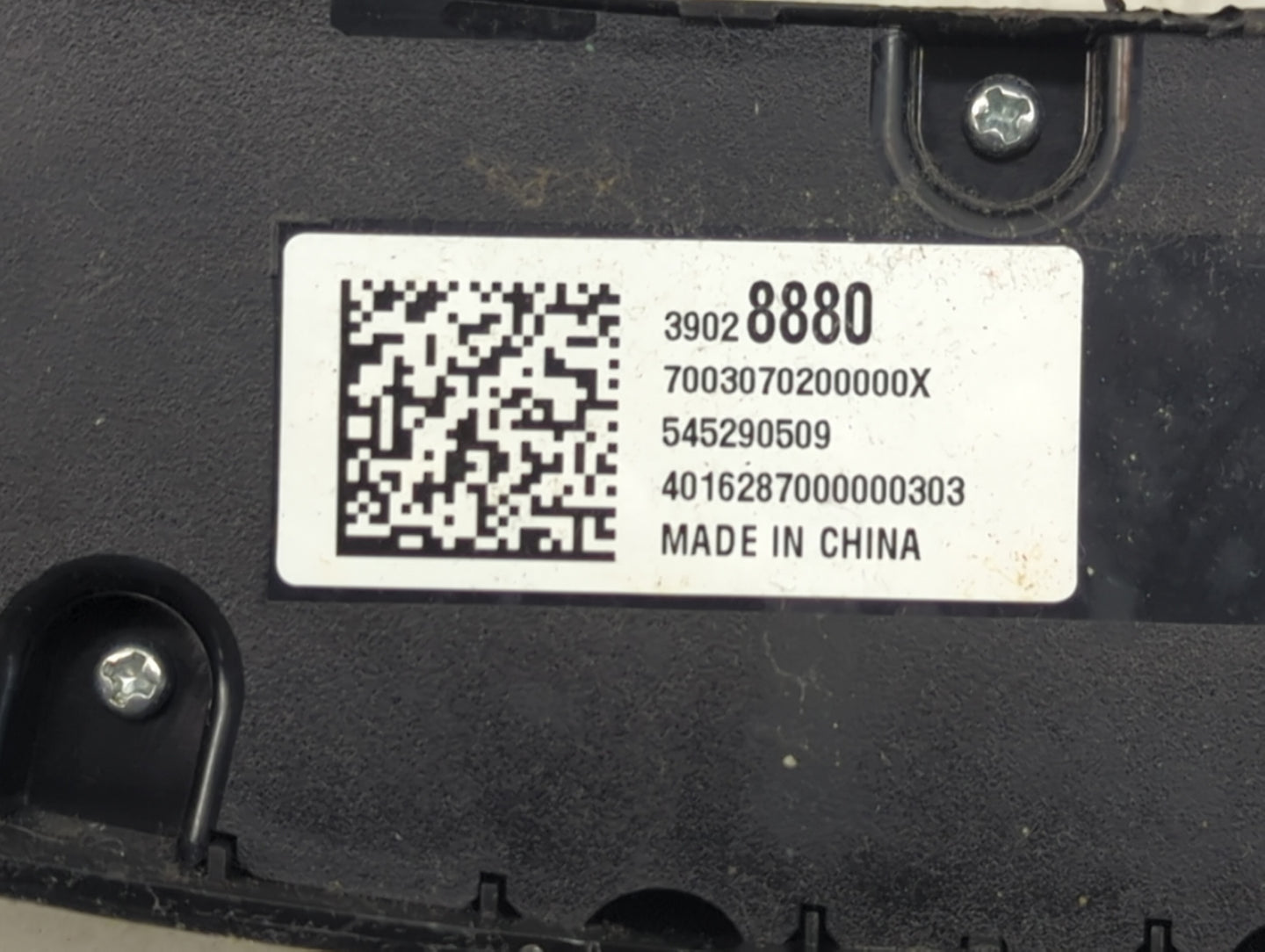 2016-2018 Chevrolet Cruze Climate Control Module Temperature AC/Heater Replacement Fits Fits 2016 2017 2018 OEM Used Auto Pa