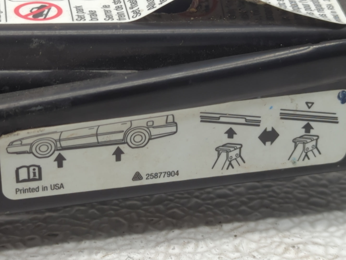 2010 Chevrolet Equinox Spare Scissor Car Jack - Oemusedautoparts1.com