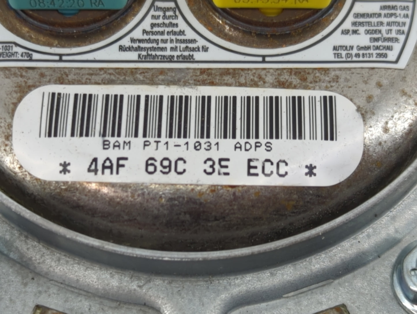 2010-2017 Chevrolet Equinox Air Bag Driver Left Steering Wheel Mounted 1138797 - Oemusedautoparts1.com
