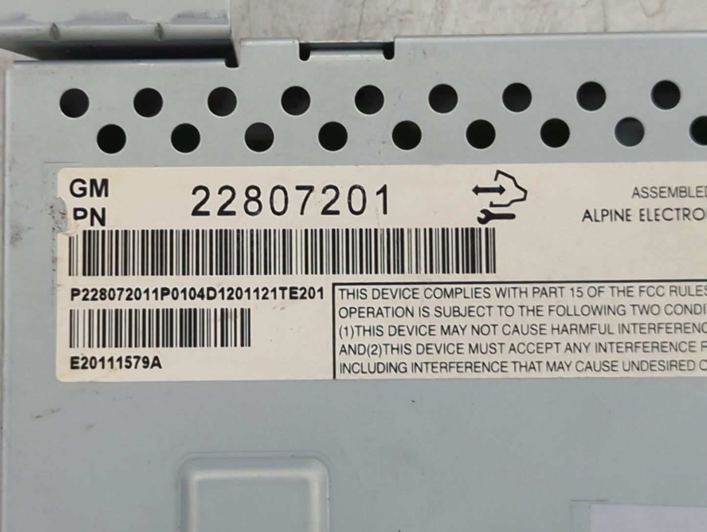 2012-2017 Chevrolet Equinox Information Display Screen 1151228 - Oemusedautoparts1.com