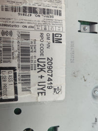 2010 Chevrolet Equinox Radio AM FM Cd Player Receiver Replacement Fits 2011 OEM Used Auto Parts - Oemusedautoparts1.com