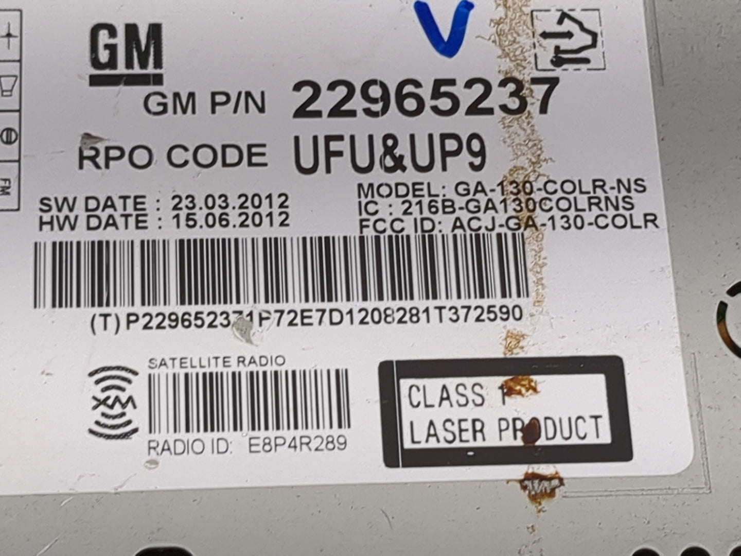 2013 Chevrolet Equinox Radio AM FM Cd Player Receiver Replacement Fits OEM Used Auto Parts - Oemusedautoparts1.com