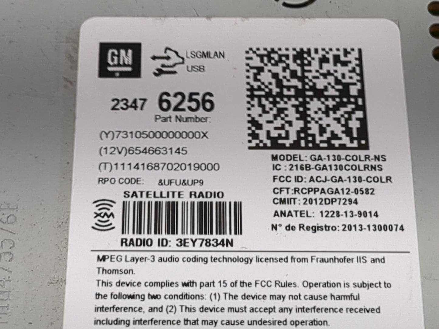 2015 Chevrolet Equinox Radio AM FM Cd Player Receiver Replacement Fits Fits 2014 2016 2017 OEM Used Auto Parts - Oemusedauto