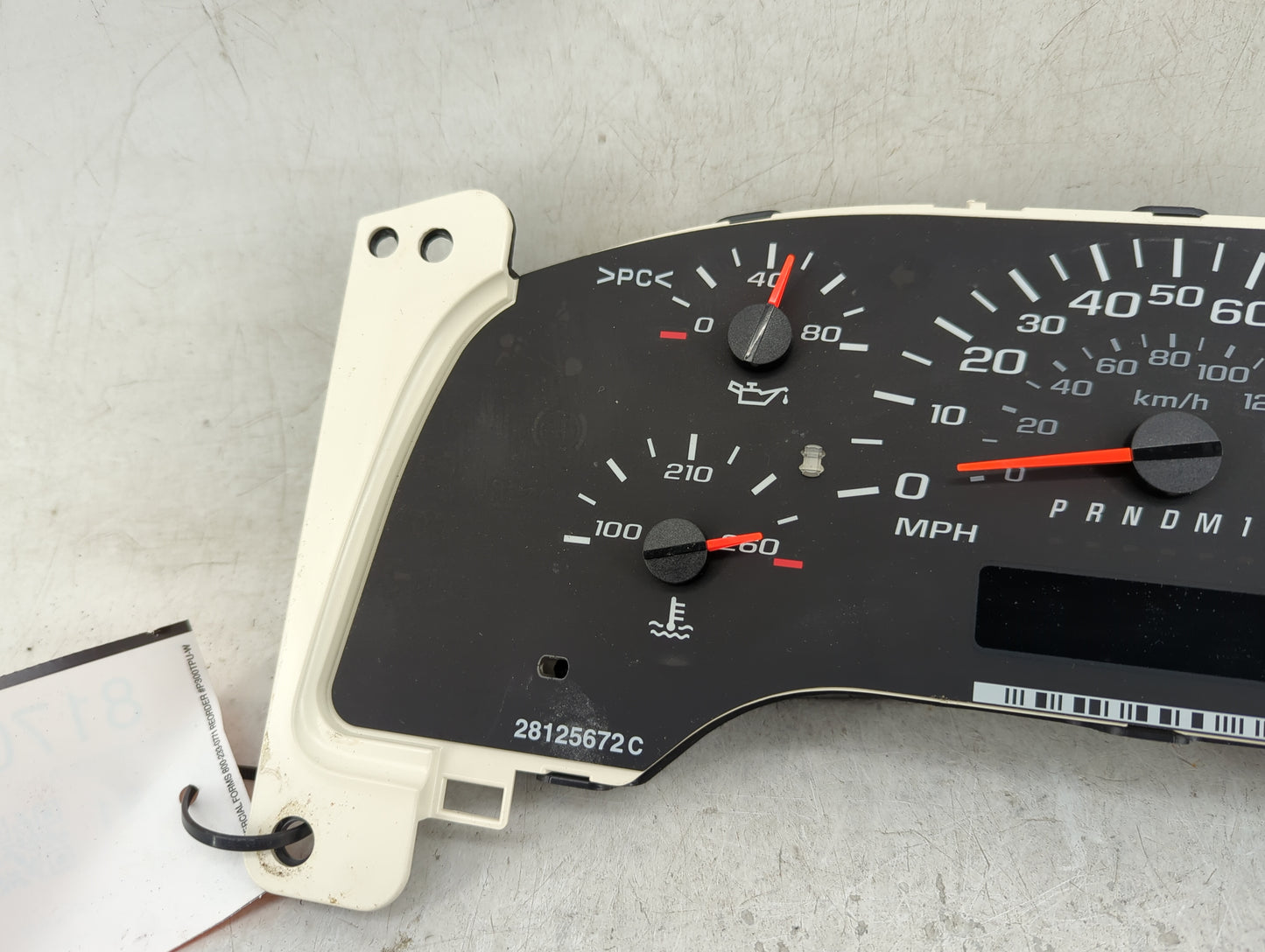 0 Chevrolet Express 3500 Van Instrument Cluster Speedometer Gauges Fits Fits 212 OEM Used Auto Parts - Oemusedautoparts1.com