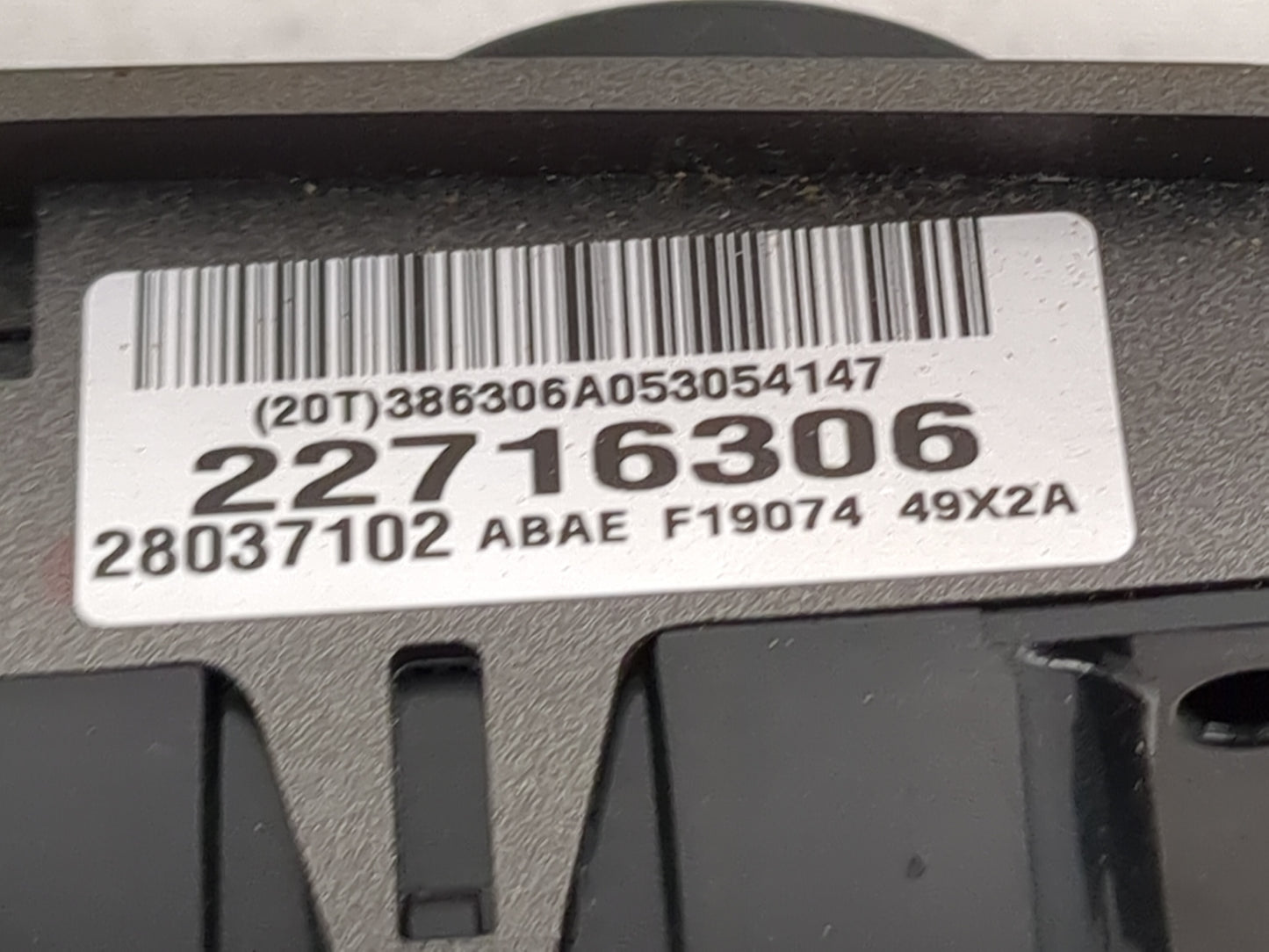 2006 Chevrolet Hhr Climate Control Module Temperature AC/Heater Replacement Fits OEM Used Auto Parts - Oemusedautoparts1.com