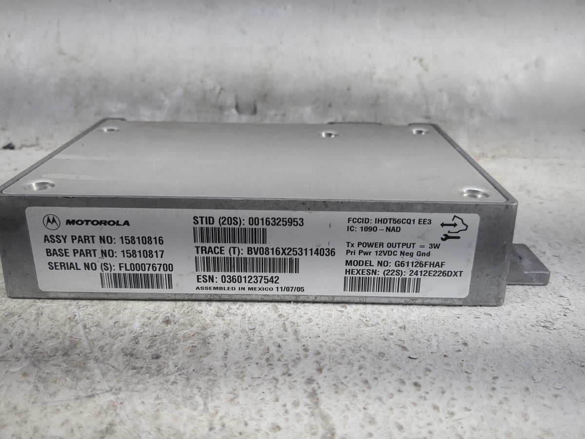 2006-2006 Chevrolet Impala Communication Control Module - Oemusedautoparts1.com