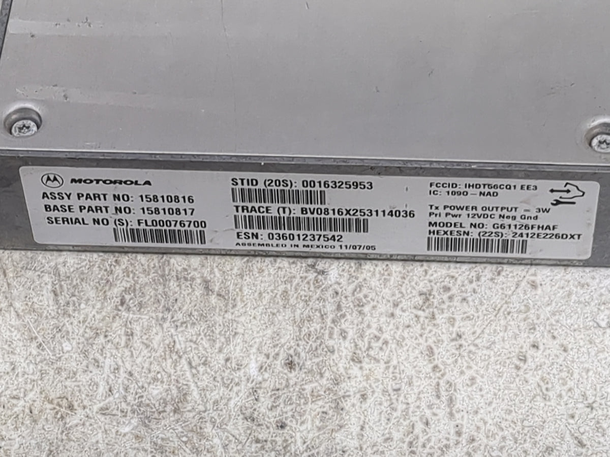 2006-2006 Chevrolet Impala Communication Control Module - Oemusedautoparts1.com