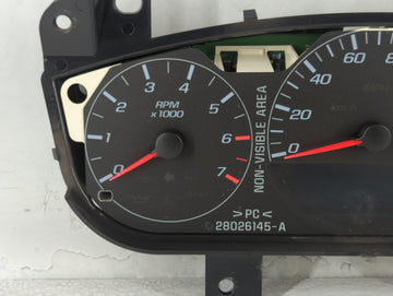 2006 Chevrolet Impala Instrument Cluster Speedometer Gauges P/N:28033413 15806463 Fits OEM Used Auto Parts - Oemusedautopart