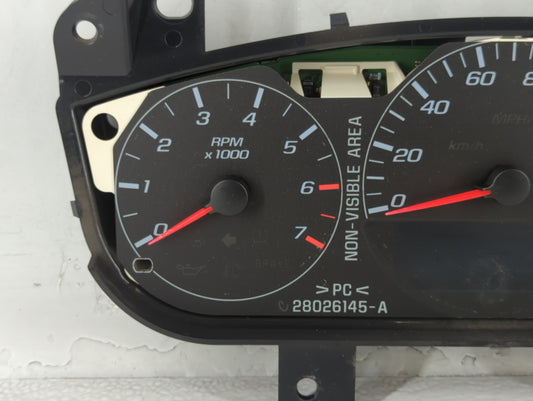 2006 Chevrolet Impala Instrument Cluster Speedometer Gauges P/N:28033413 15806463 Fits OEM Used Auto Parts - Oemusedautopart