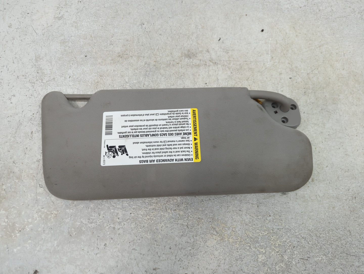 2006-2016 Chevrolet Impala Sun Visor Shade Replacement Driver Left Mirror Fits OEM Used Auto Parts - Oemusedautoparts1.com