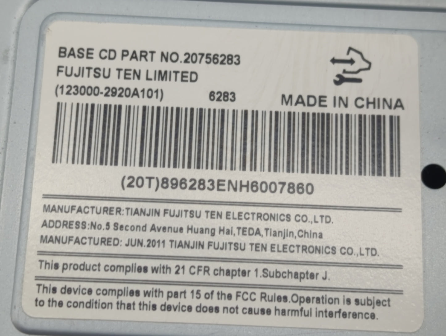 2009-2016 Chevrolet Impala Radio AM FM Cd Player Receiver Replacement Fits Fits 2009 2010 2011 2012 2013 2014 2015 2016 OEM 