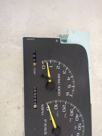 0 Chevrolet K1500 Instrument Cluster Speedometer Gauges Miles: Fits Fits 1995 1996 1997 1998 1999 200 OEM Used Auto Parts