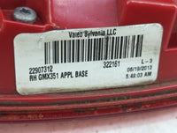 2013 Chevrolet Malibu Passenger Right Side Deck Lid Mounted Tail Light 1099069 - Oemusedautoparts1.com