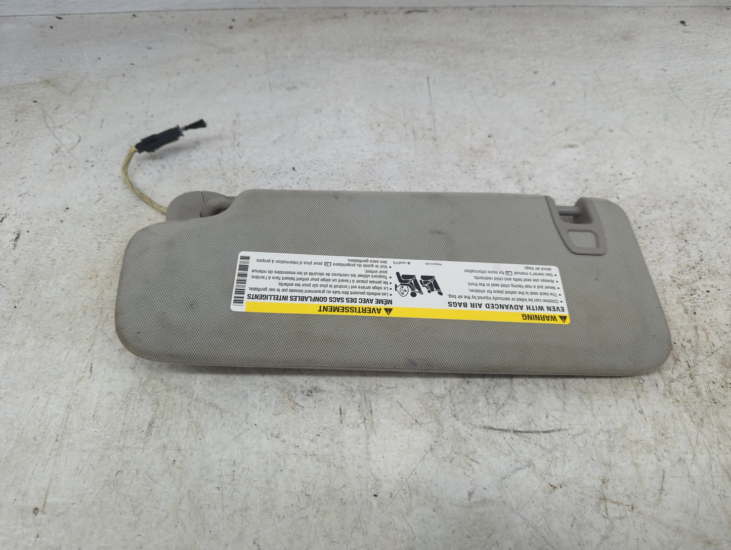 2013-2016 Chevrolet Malibu Sun Visor Shade Replacement Passenger Right Mirror Fits Fits 2013 2014 2015 2016 OEM Used Auto Pa
