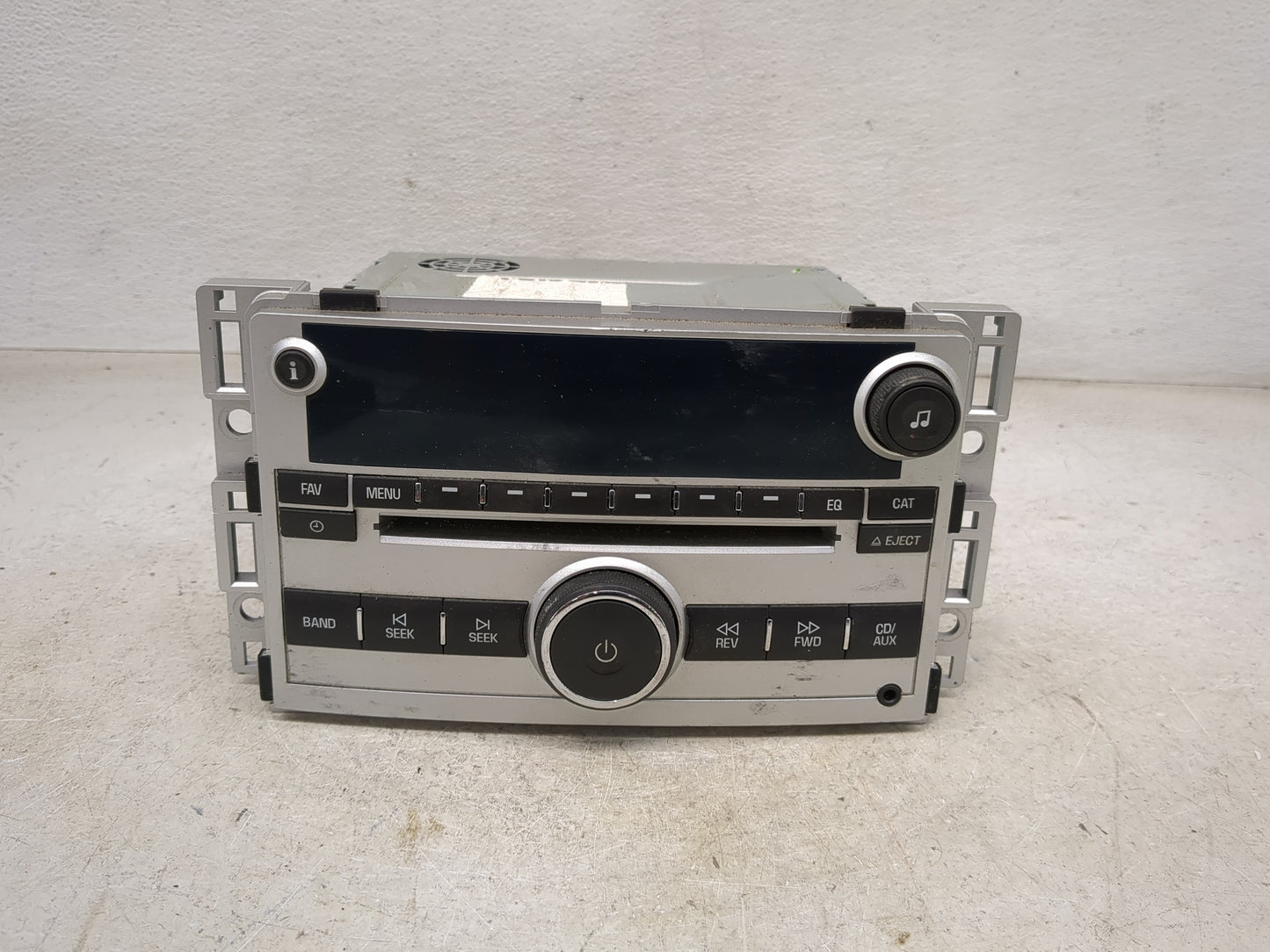 2008 Chevrolet Malibu Radio AM FM Cd Player Receiver Replacement Fits OEM Used Auto Parts - Oemusedautoparts1.com