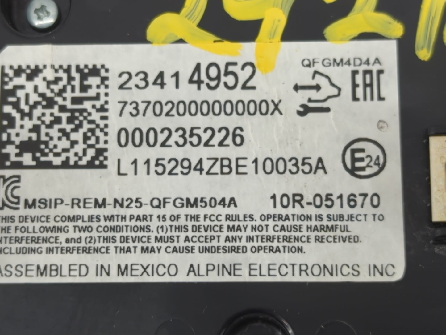 2016-2017 Chevrolet Malibu Climate Control Module Temperature AC/Heater Replacement Fits Fits 2016 2017 OEM Used Auto Parts 