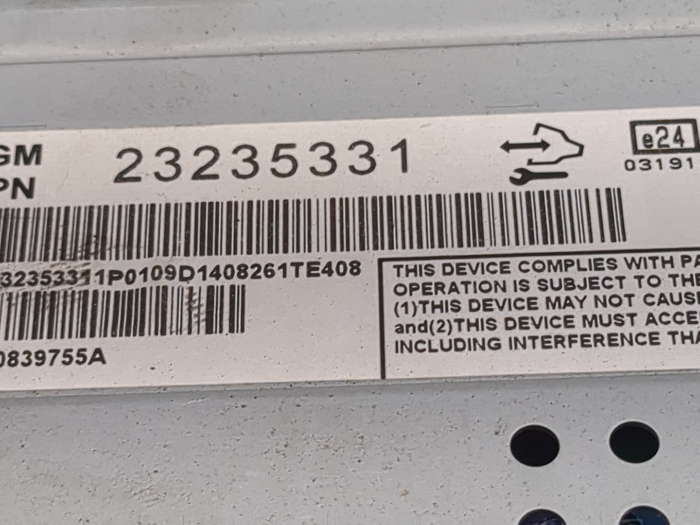 2013-2016 Chevrolet Malibu Information Display Screen 1213249 - Oemusedautoparts1.com