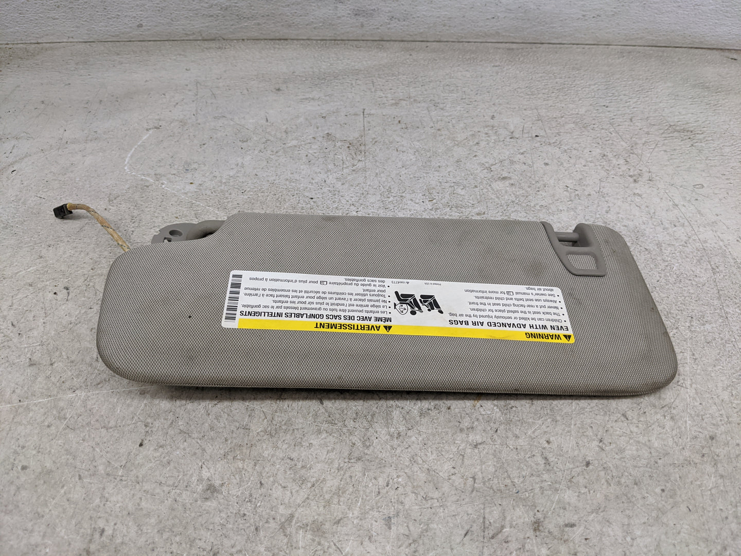 2013-2016 Chevrolet Malibu Sun Visor Shade Replacement Passenger Right Mirror Fits Fits 2013 2014 2015 2016 OEM Used Auto Pa