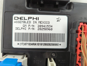 2008-2011 Chevrolet Malibu Body Control Module Bcm Inner Cabin Fuse Box