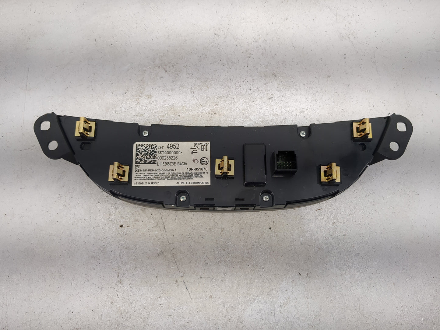 2016-2017 Chevrolet Malibu Climate Control Module Temperature AC/Heater Replacement Fits Fits 2016 2017 OEM Used Auto Parts 