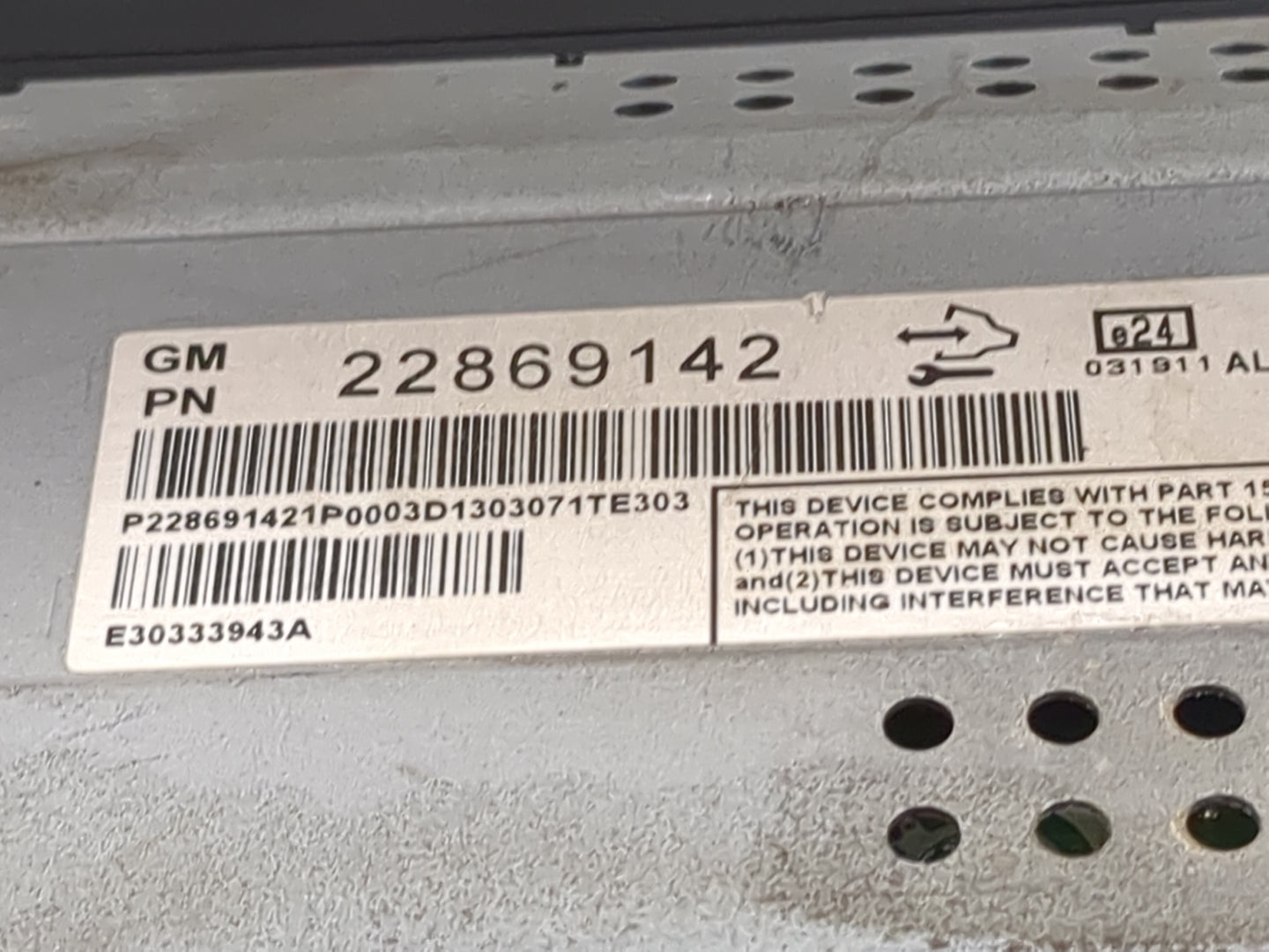 2013-2016 Chevrolet Malibu Information Display Screen 5027974 - Oemusedautoparts1.com