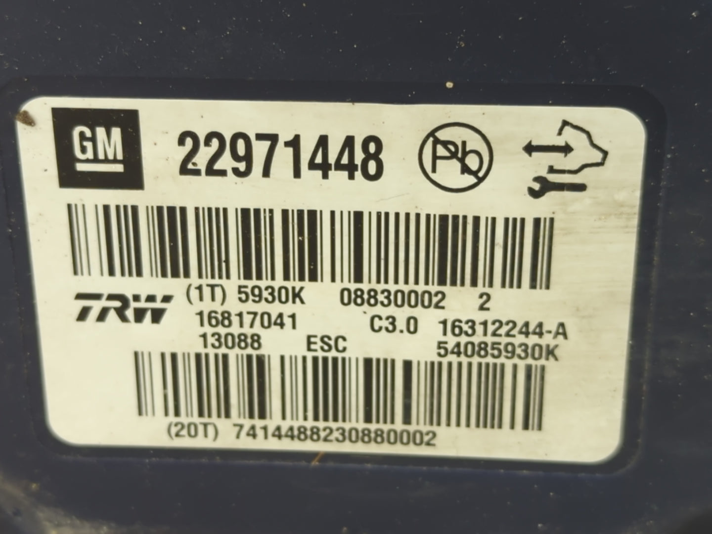 2013-2016 Chevrolet Malibu ABS Pump Control Module Replacement Fits Fits 2012 2013 2014 2015 2016 OEM Used Auto Parts - Oemu