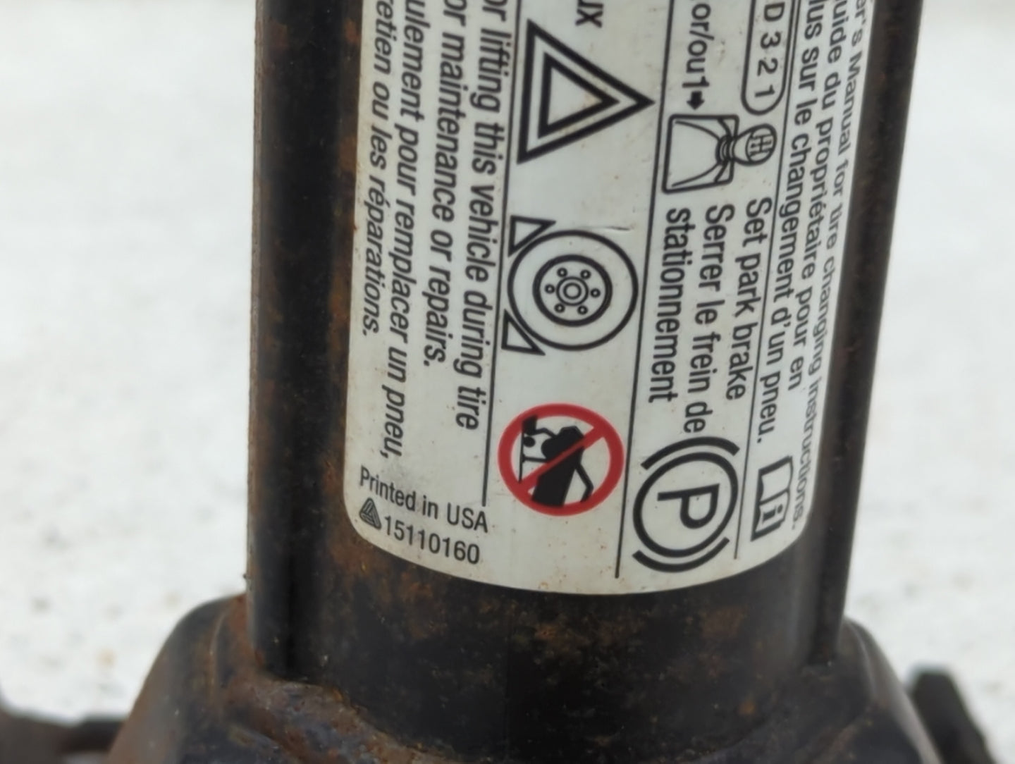 2012 Chevrolet Silverado 1500 Spare Scissor Car Jack - Oemusedautoparts1.com