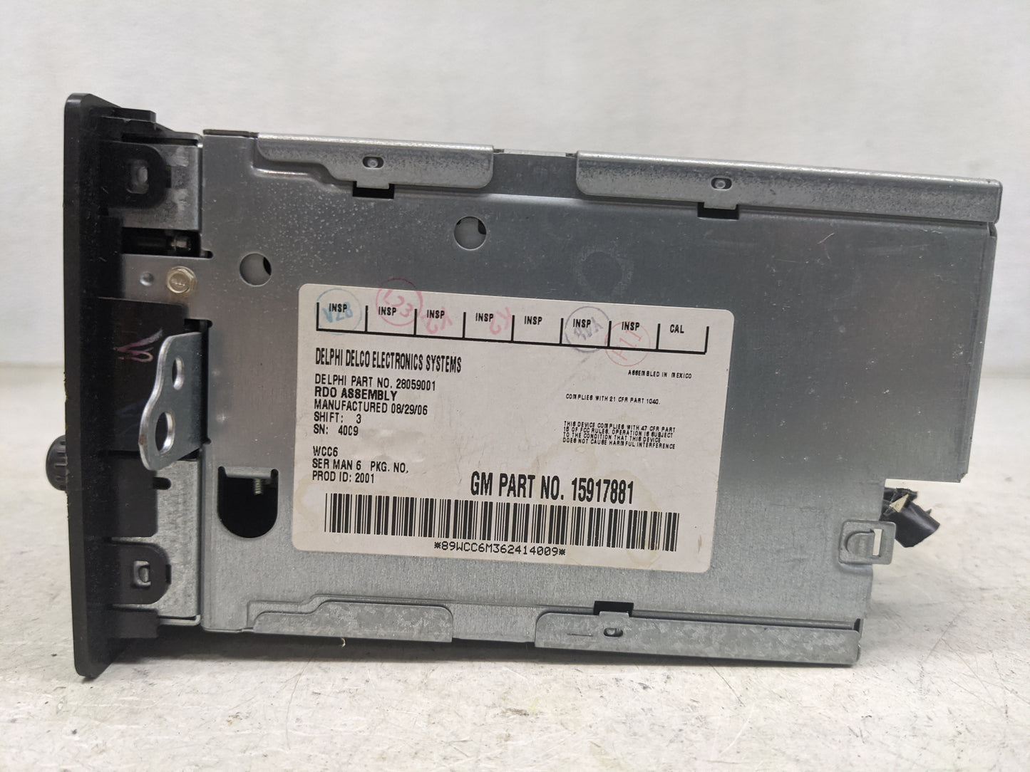 2005-2009 Chevrolet Trailblazer Radio AM FM Cd Player Receiver Replacement Fits Fits 2004 2005 2006 2007 2008 2009 OEM Used 
