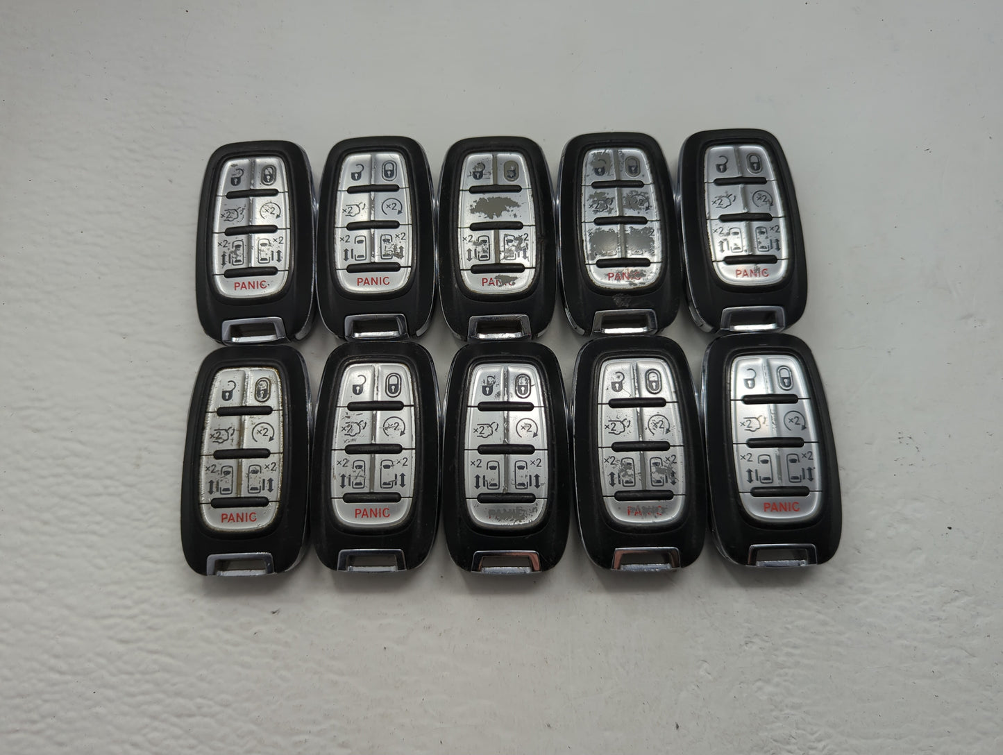 Lot of 10 Chrysler Keyless Entry Remote Fob MIXED FCC IDS MIXED PART - Oemusedautoparts1.com