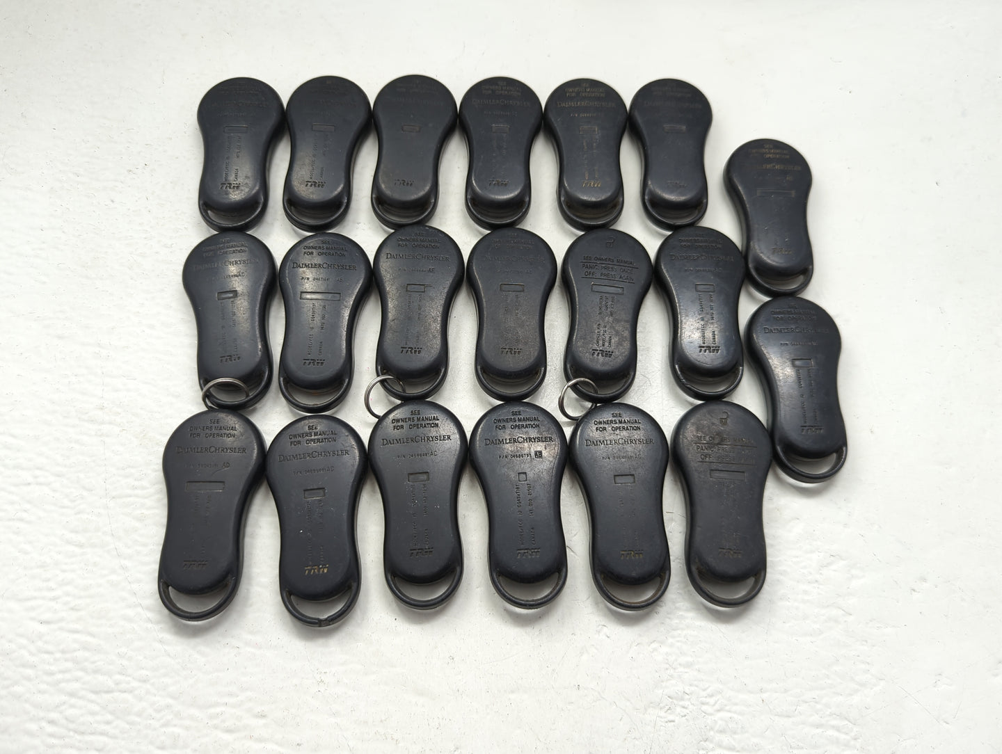 Lot of 20 Chrysler Keyless Entry Remote Fob GQ43VT13T | GQ43VT17T | - Oemusedautoparts1.com