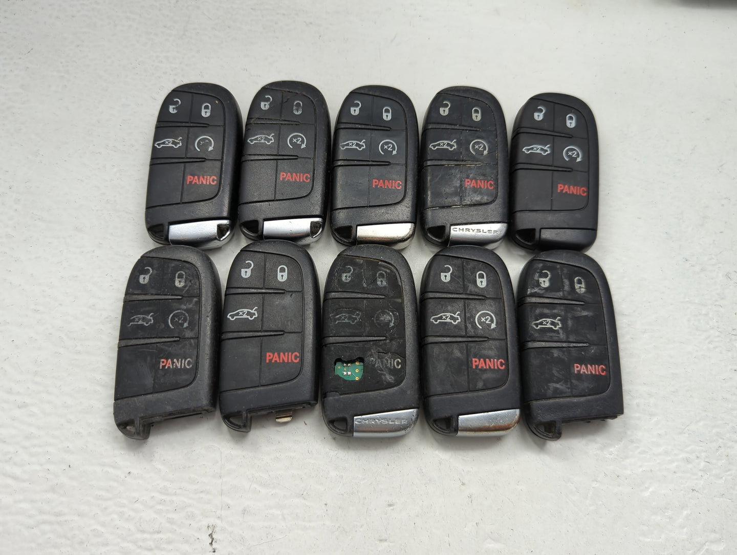 Lot of 10 Chrysler Keyless Entry Remote Fob M3N-40821302 MIXED PART - Oemusedautoparts1.com