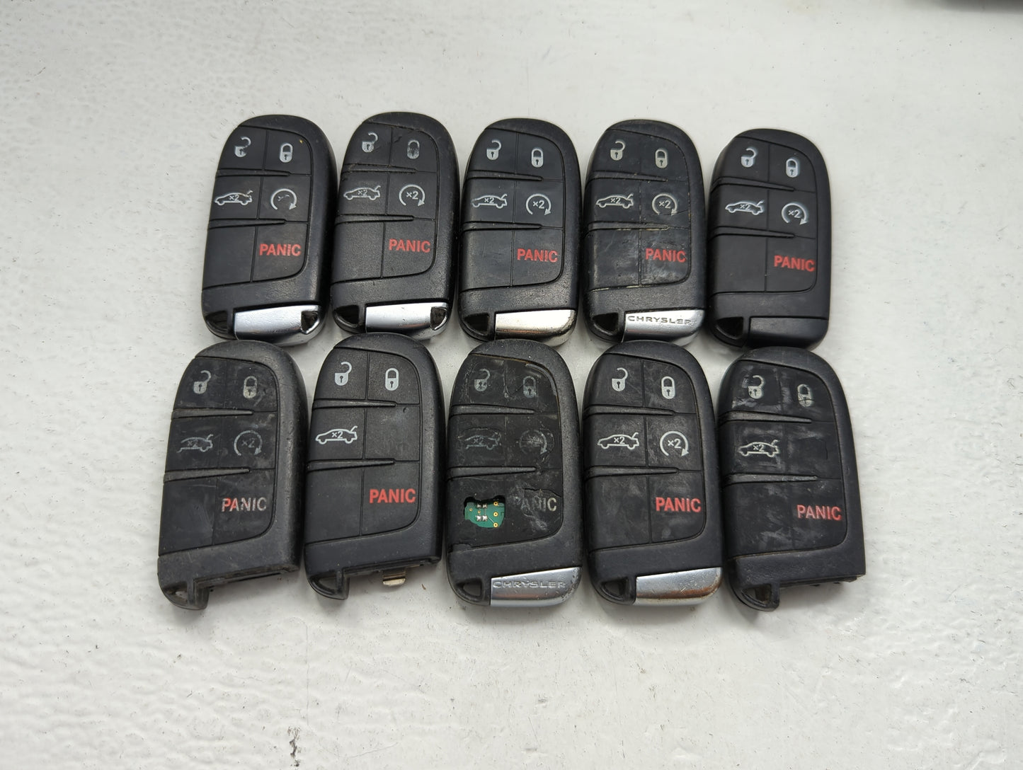Lot of 10 Chrysler Keyless Entry Remote Fob M3N-40821302 MIXED PART - Oemusedautoparts1.com