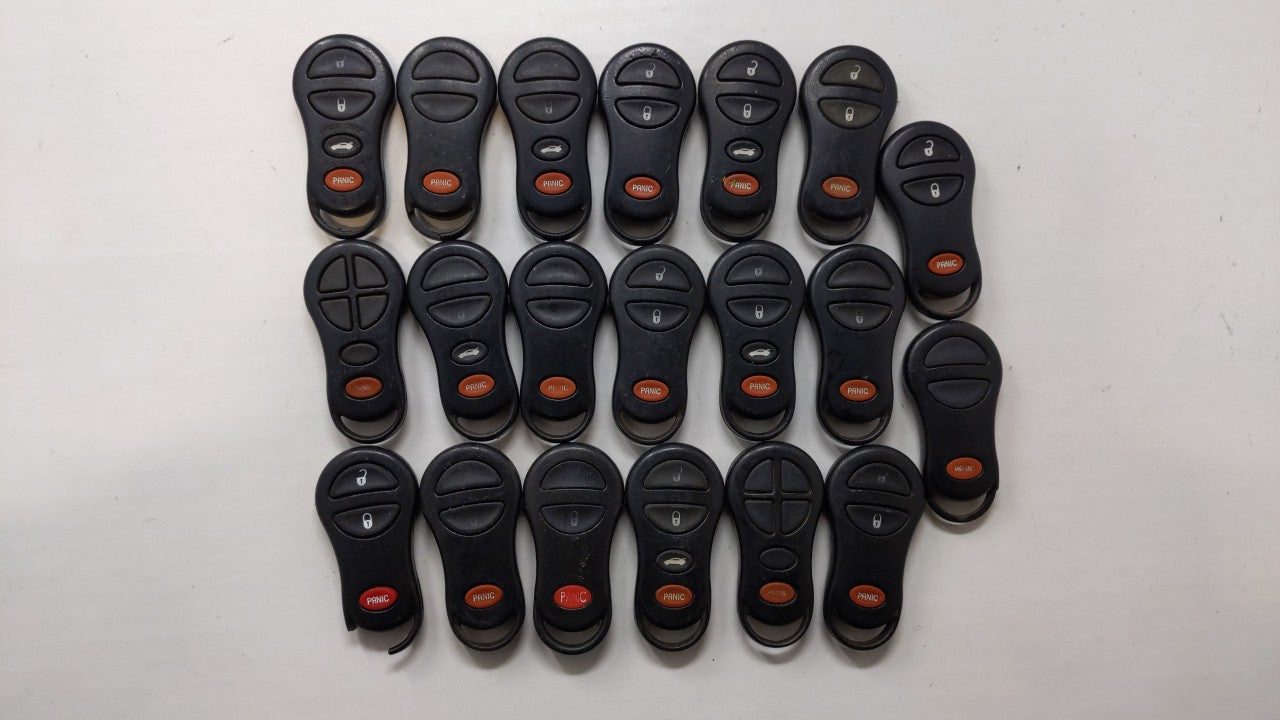 Lot of 20 Chrysler Keyless Entry Remote Fob MIXED FCC IDS MIXED PART - Oemusedautoparts1.com