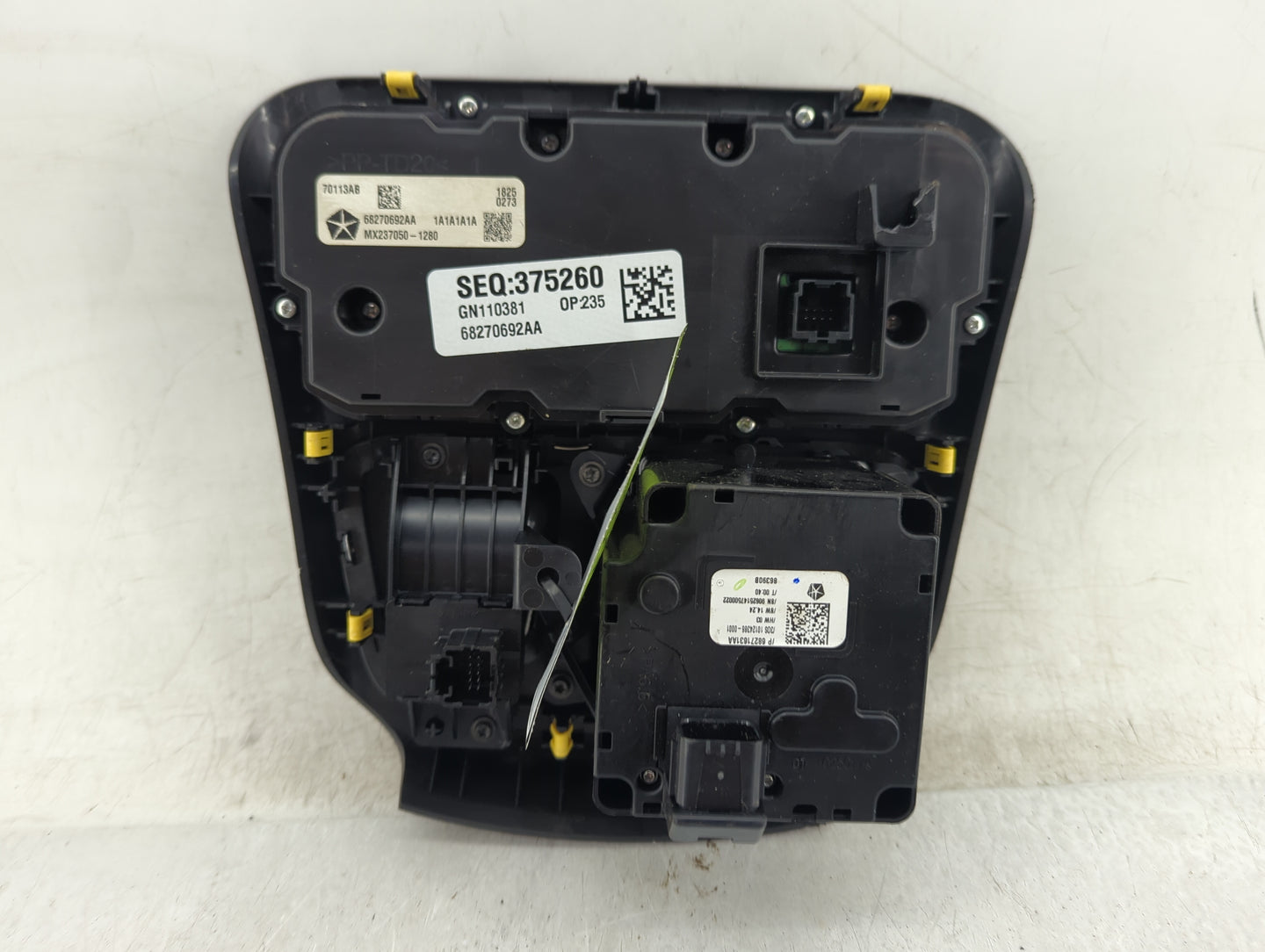 2016-2017 Chrysler 200 Climate Control Module Temperature AC/Heater Replacement Fits Fits 2016 2017 OEM Used Auto Parts - Oe