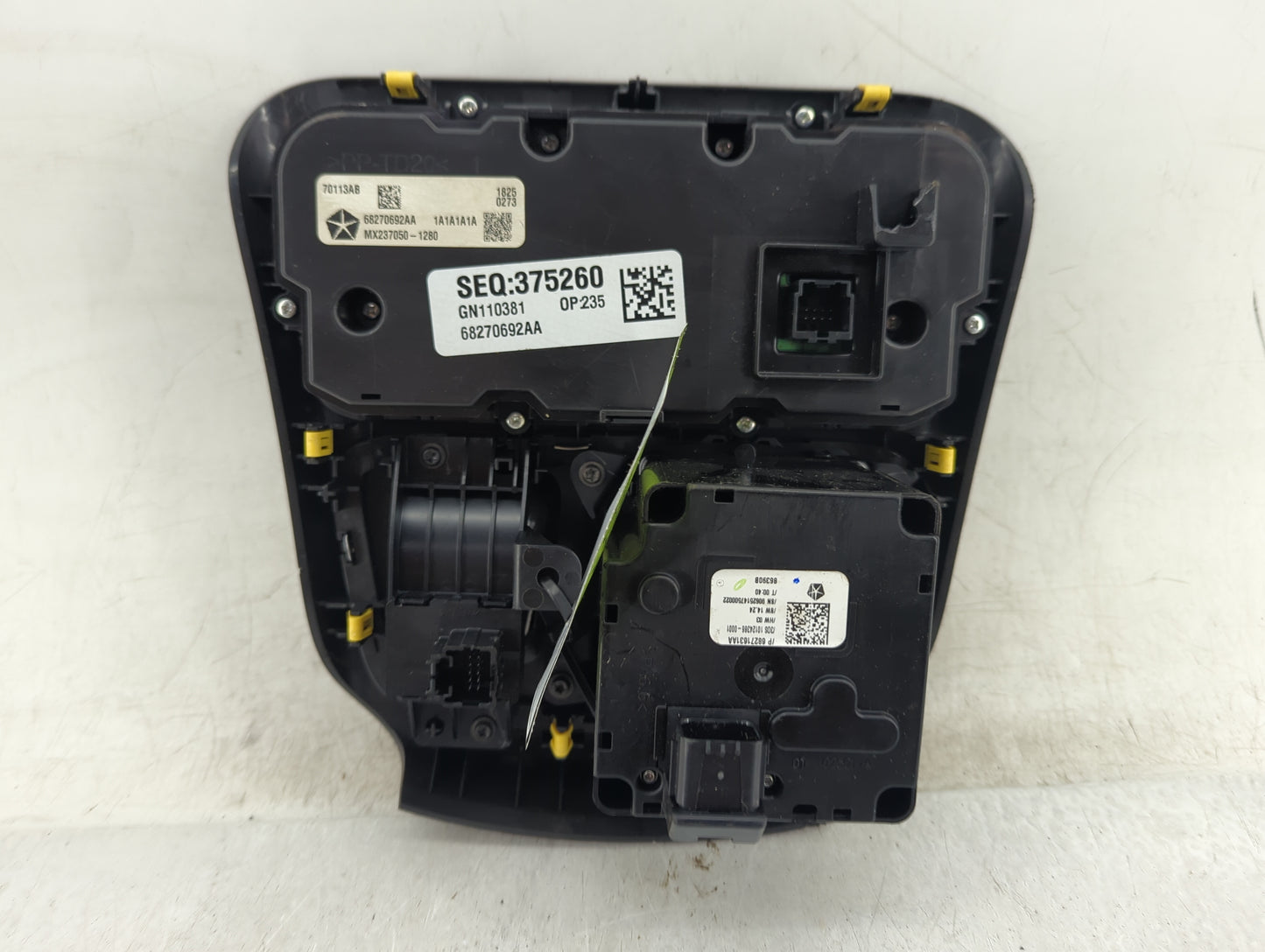 2016-2017 Chrysler 200 Climate Control Module Temperature AC/Heater Replacement Fits Fits 2016 2017 OEM Used Auto Parts - Oe