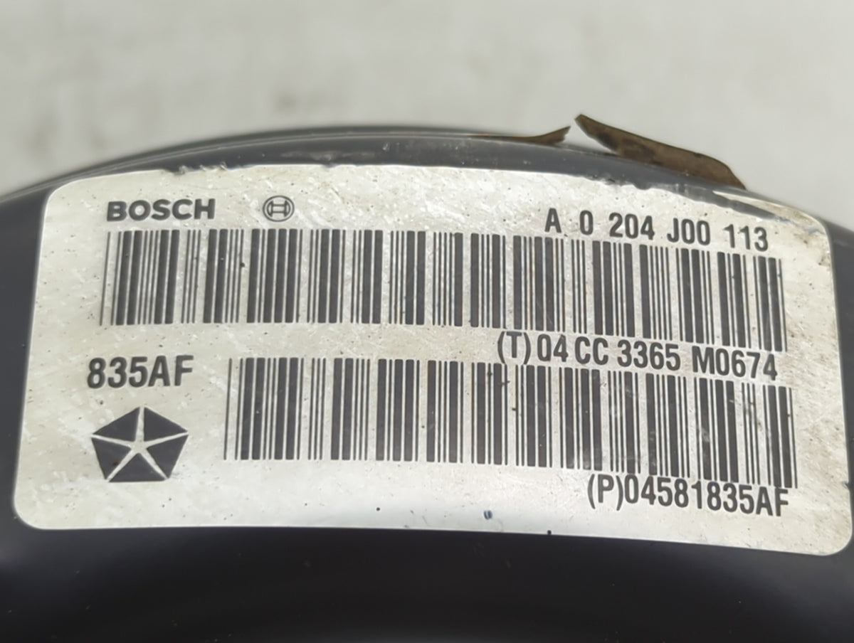 2015-2017 Chrysler 200 Power Brake Booster Oem 1229806 - Oemusedautoparts1.com