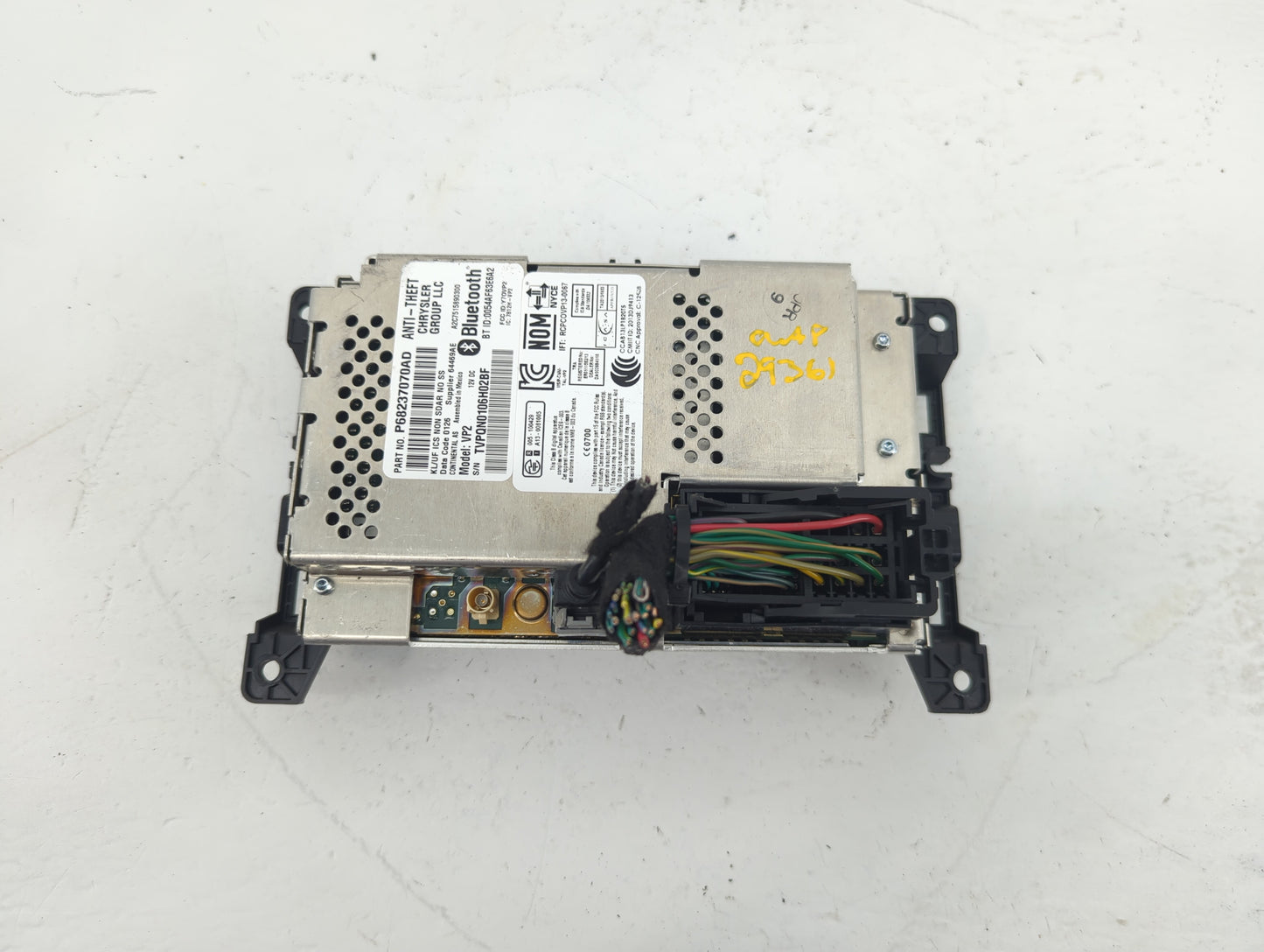 2016 Chrysler 200 Radio AM FM Cd Player Receiver Replacement Fits OEM Used Auto Parts - Oemusedautoparts1.com
