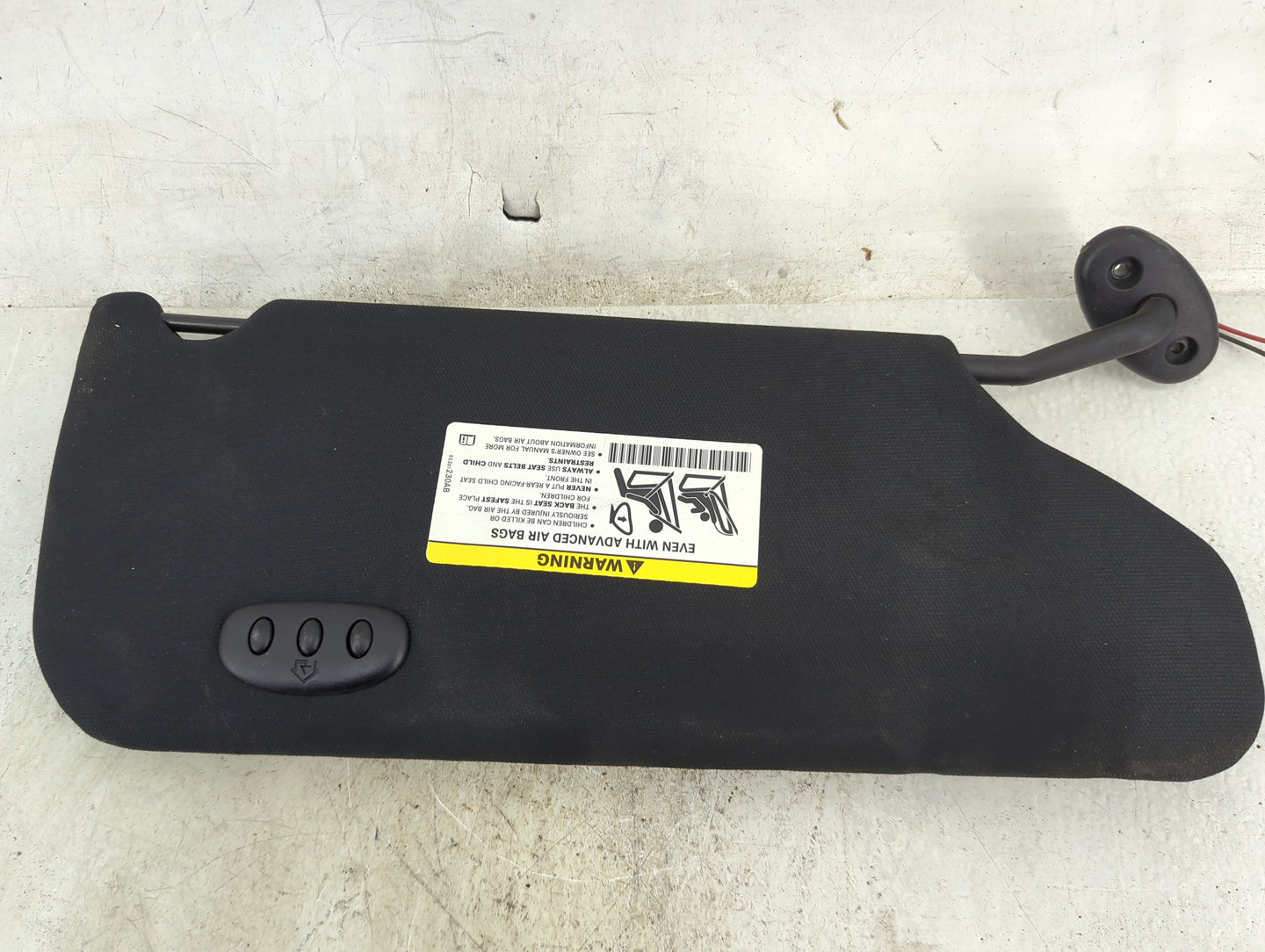 2011-2014 Chrysler 200 Sun Visor Shade Replacement Driver Left Mirror Fits Fits 2011 2012 2013 2014 OEM Used Auto Parts - Oe