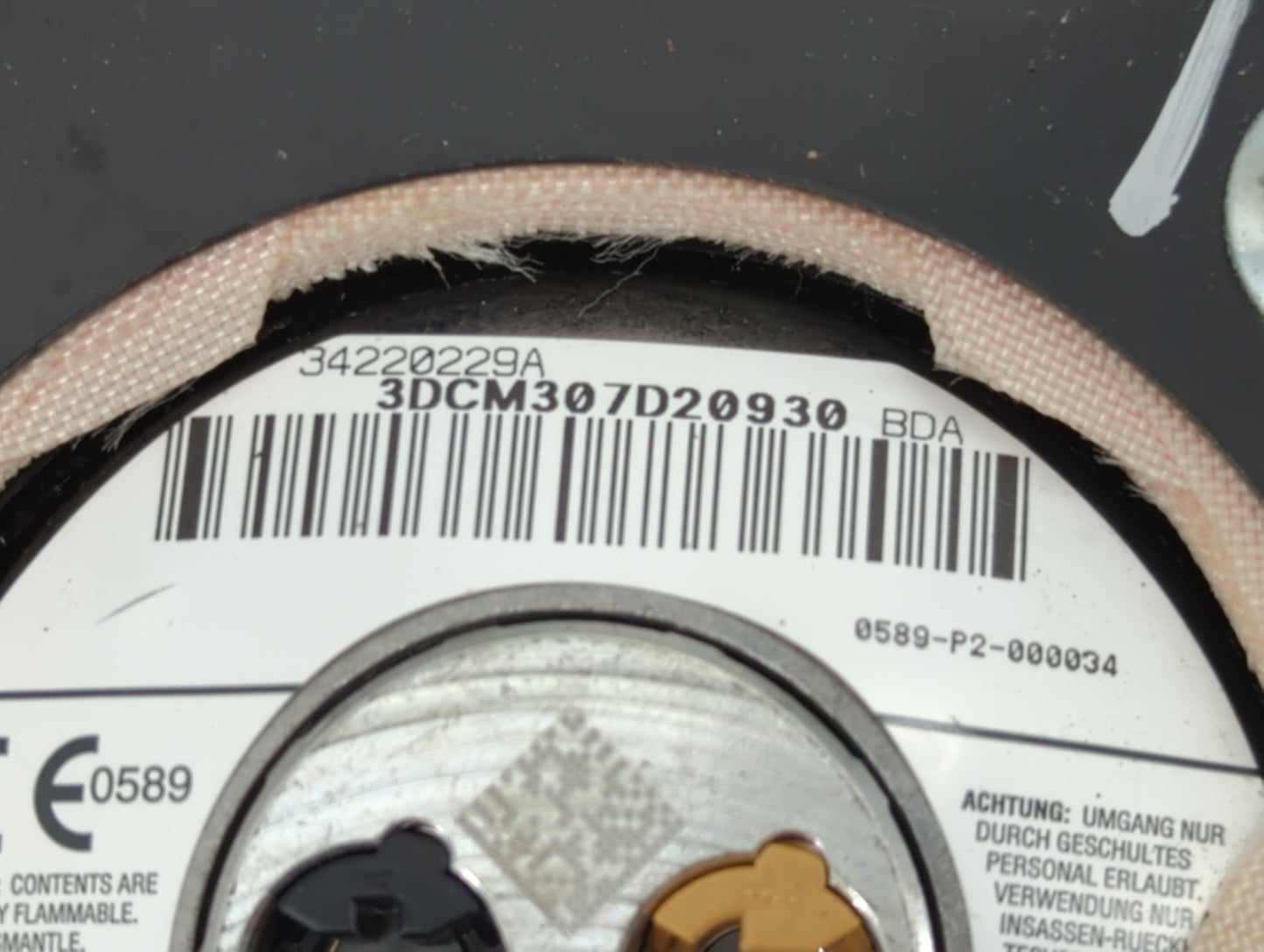2005-2005 Chrysler 300 Air Bag Driver Left Steering Wheel Mounted - Oemusedautoparts1.com